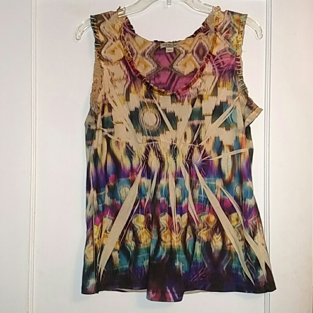 Tie-dye Sleeveless Top